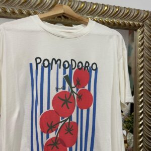 Camiseta blanca con estampado POMODORO NAPLES