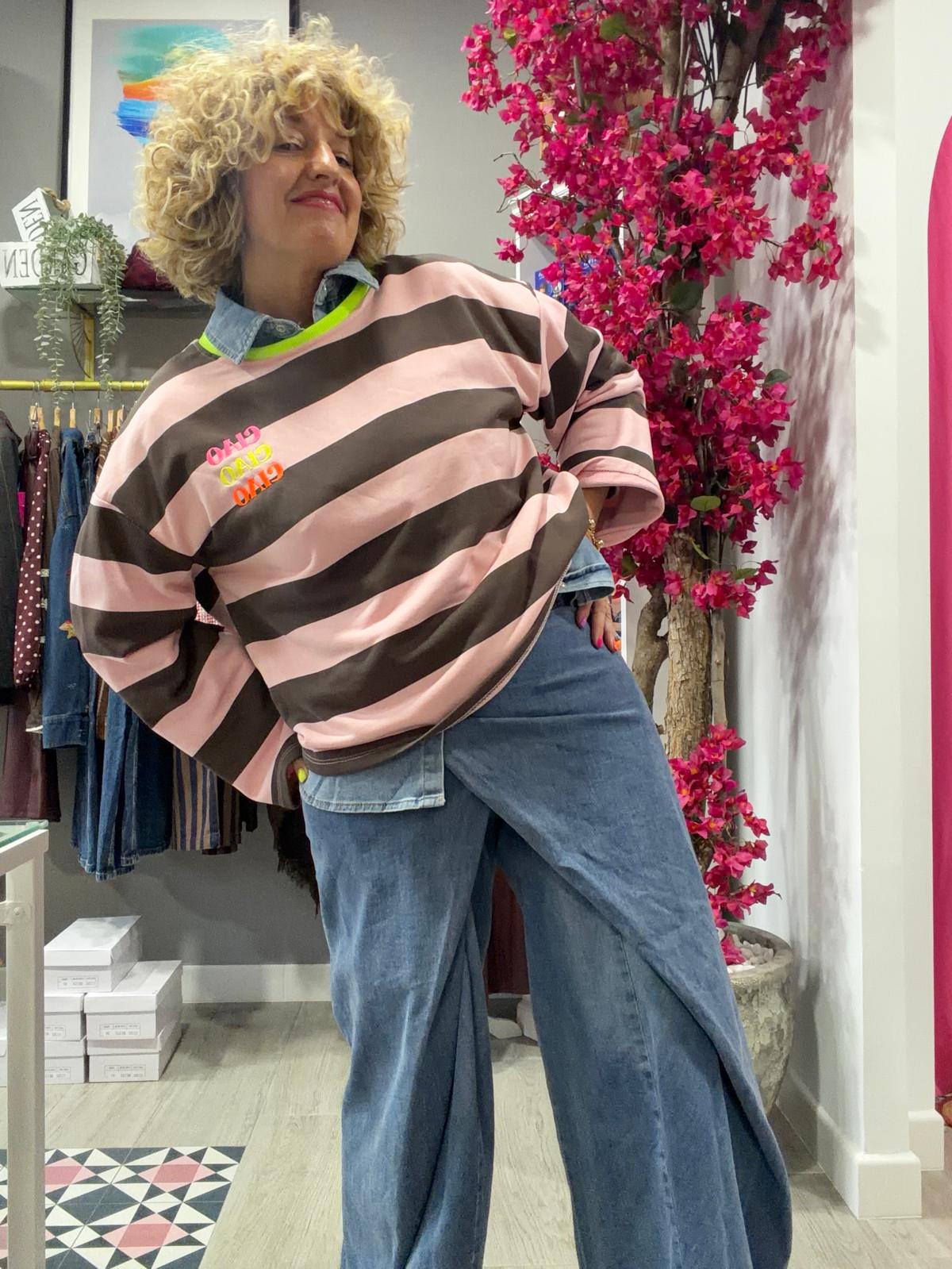 Pantalón Palazo Denim Flow T:XL - Imagen 3