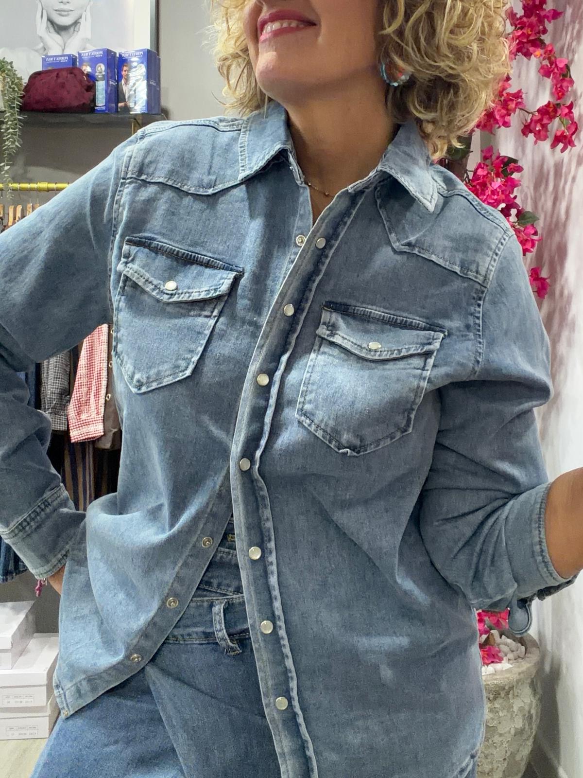 camisa vaquera soft blue - Imagen 2