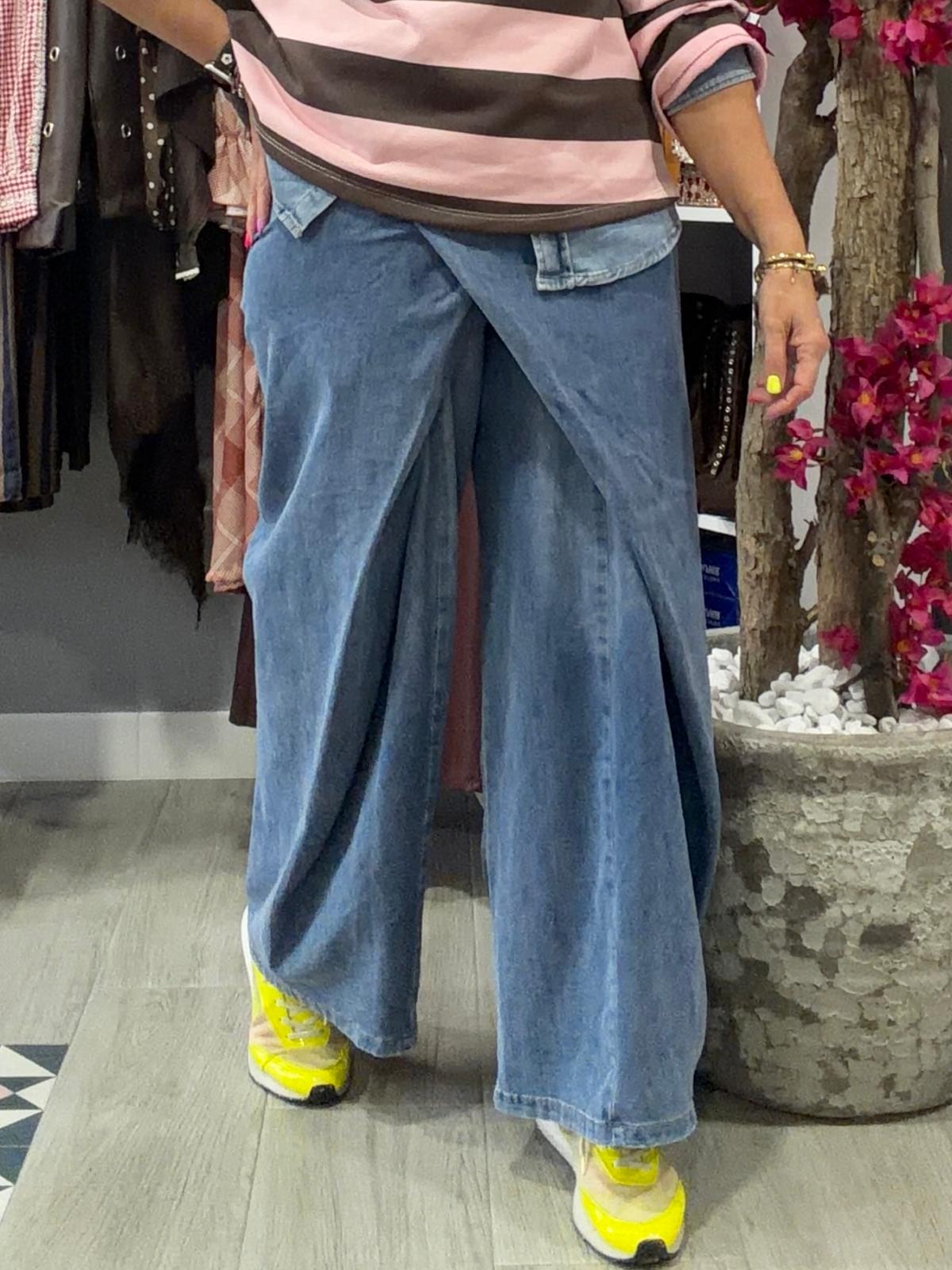 Pantalón Palazo Denim Flow T:XL