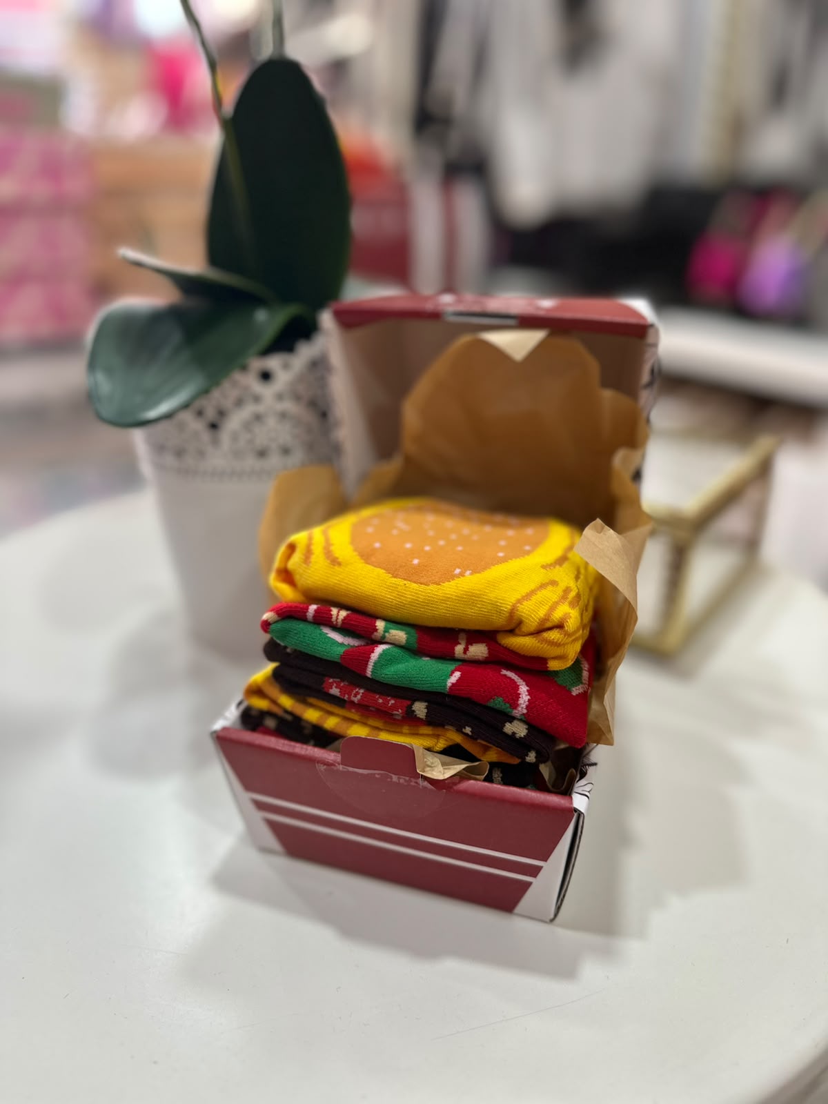 Caja de Calcetines Hamburguesa