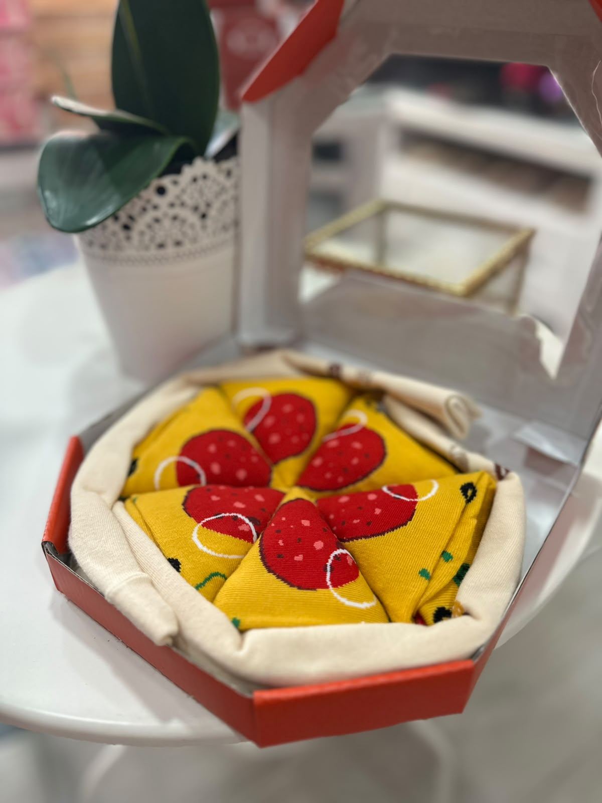 Caja de Calcetines Pizza