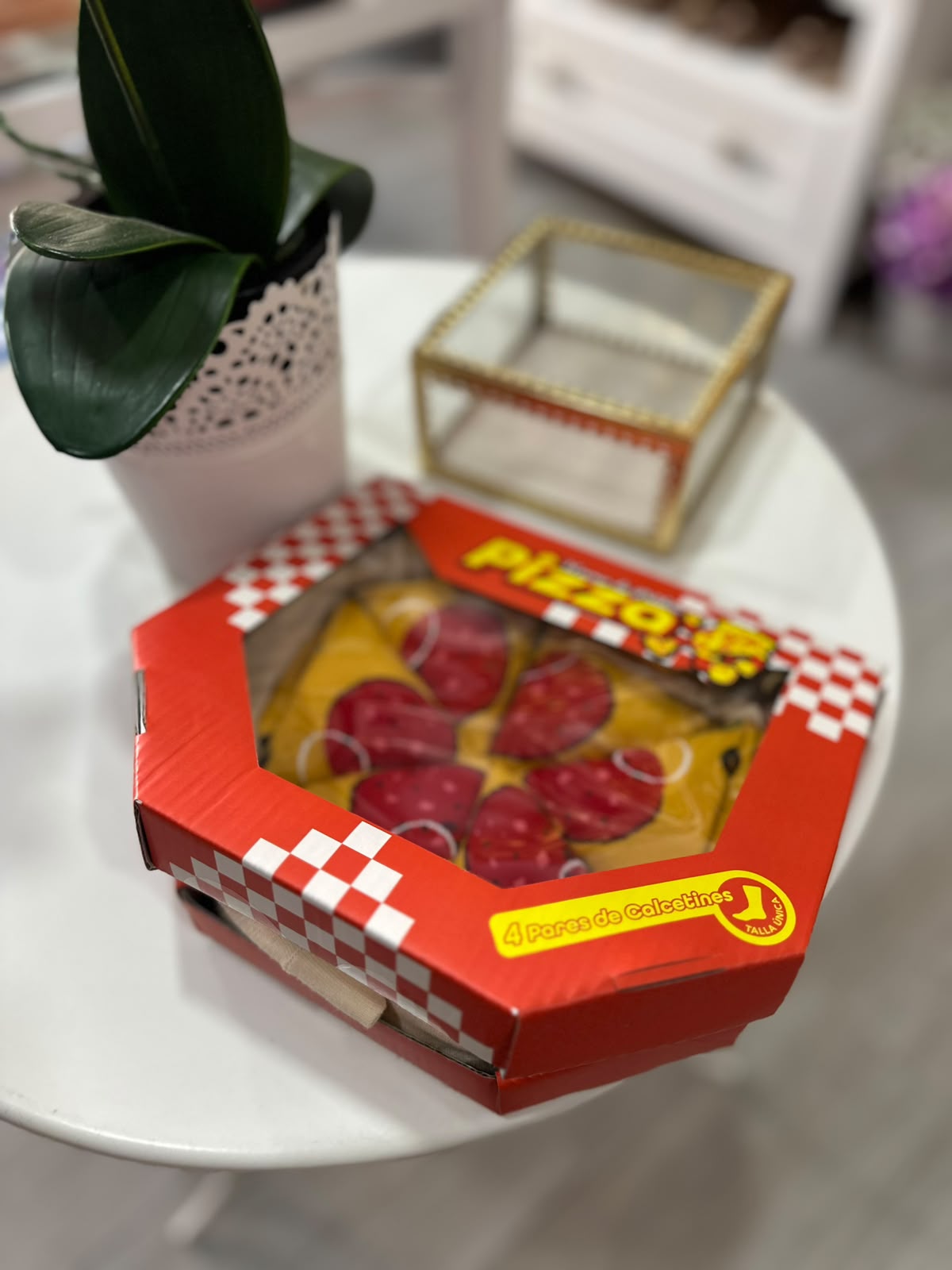 Caja de Calcetines Pizza - Imagen 2